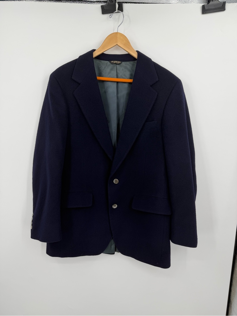 Rothschild’s 100% Cashmere Navy Blazer Sz 42R Made in USA
